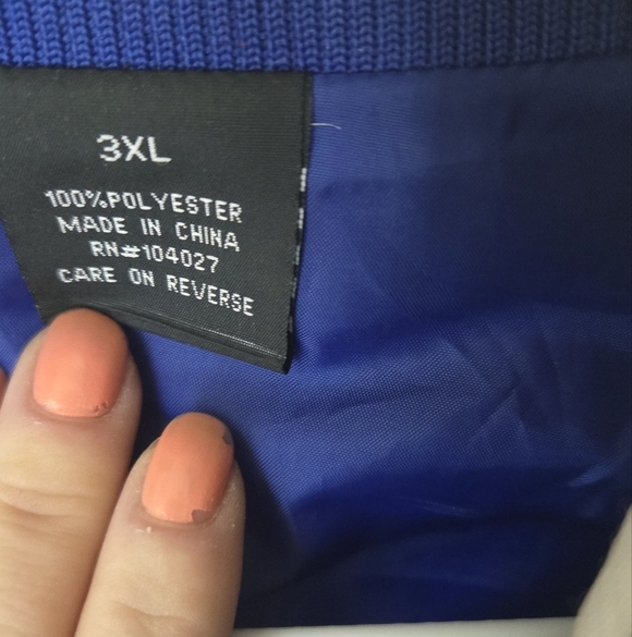 New York Giants NFL Jacket Blue White - Picture 3 of 7